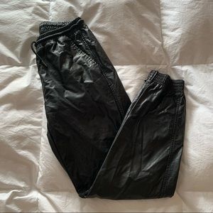 Leather Jogger Pants | Zara